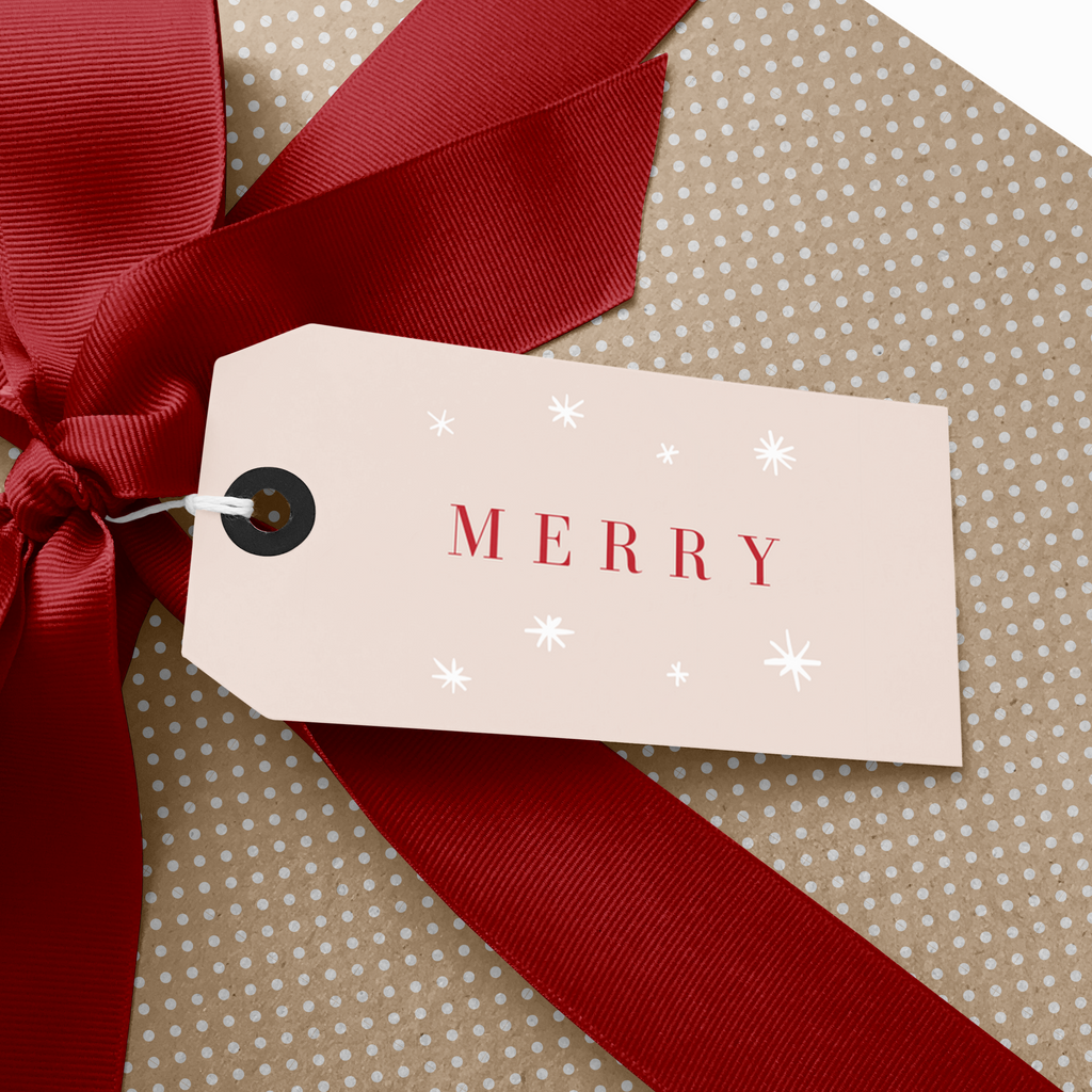 Merry Gift Tag Set | Free Download