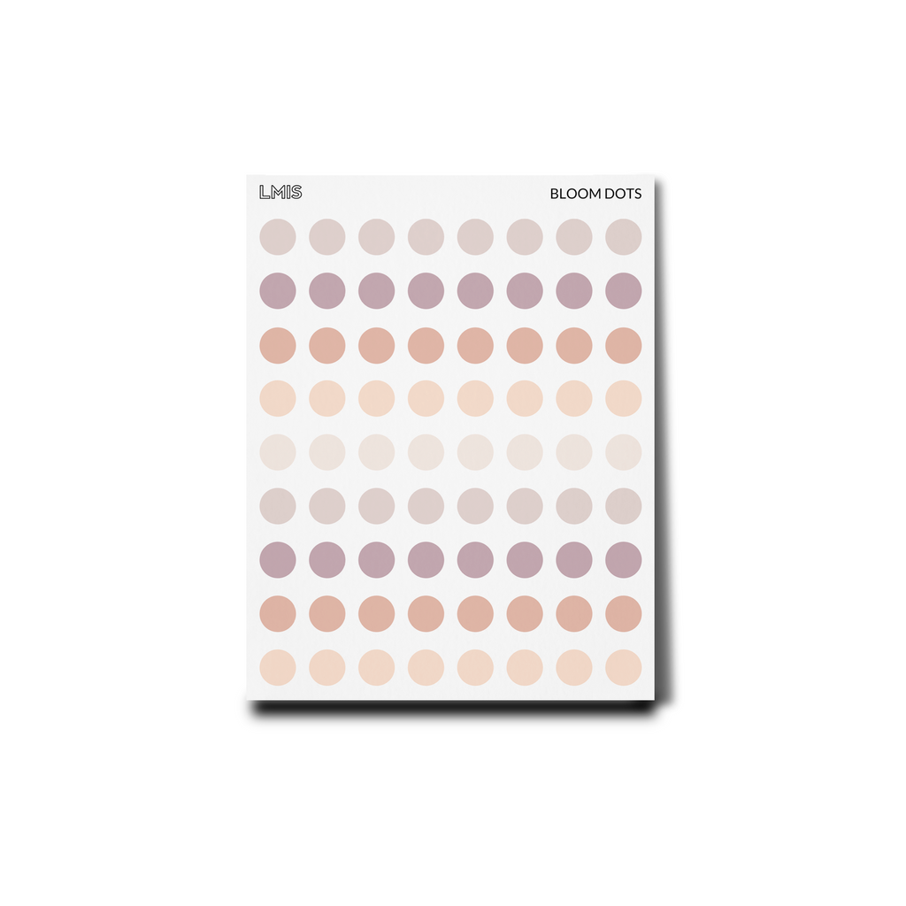 Bloom Frosted Transparent Dot Stickers
