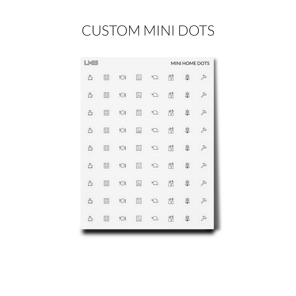 MINI Custom Transparent Dot Icon Stickers