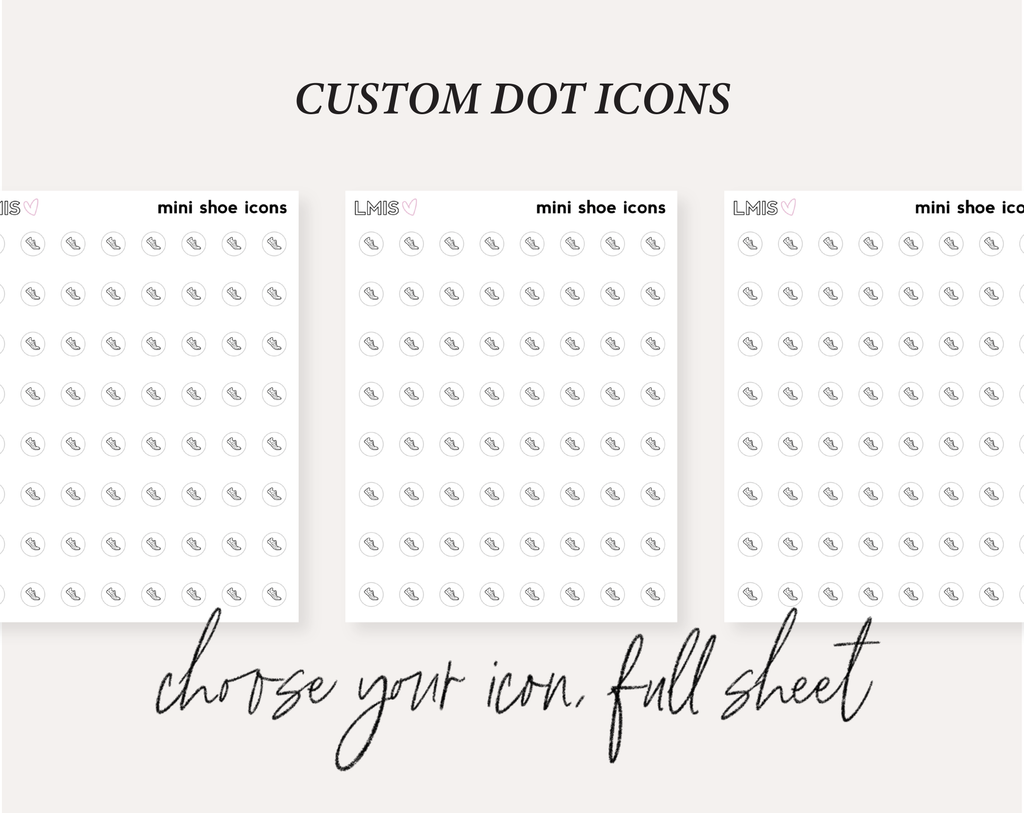 REGULAR Custom Transparent Dot Icon Stickers