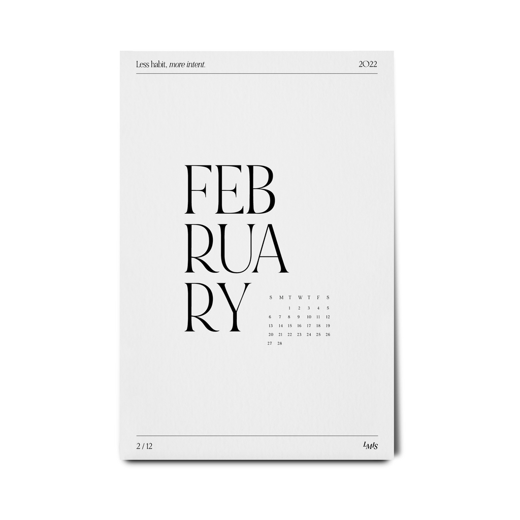 February 2022 Dashboard Insert Freebie | Printable