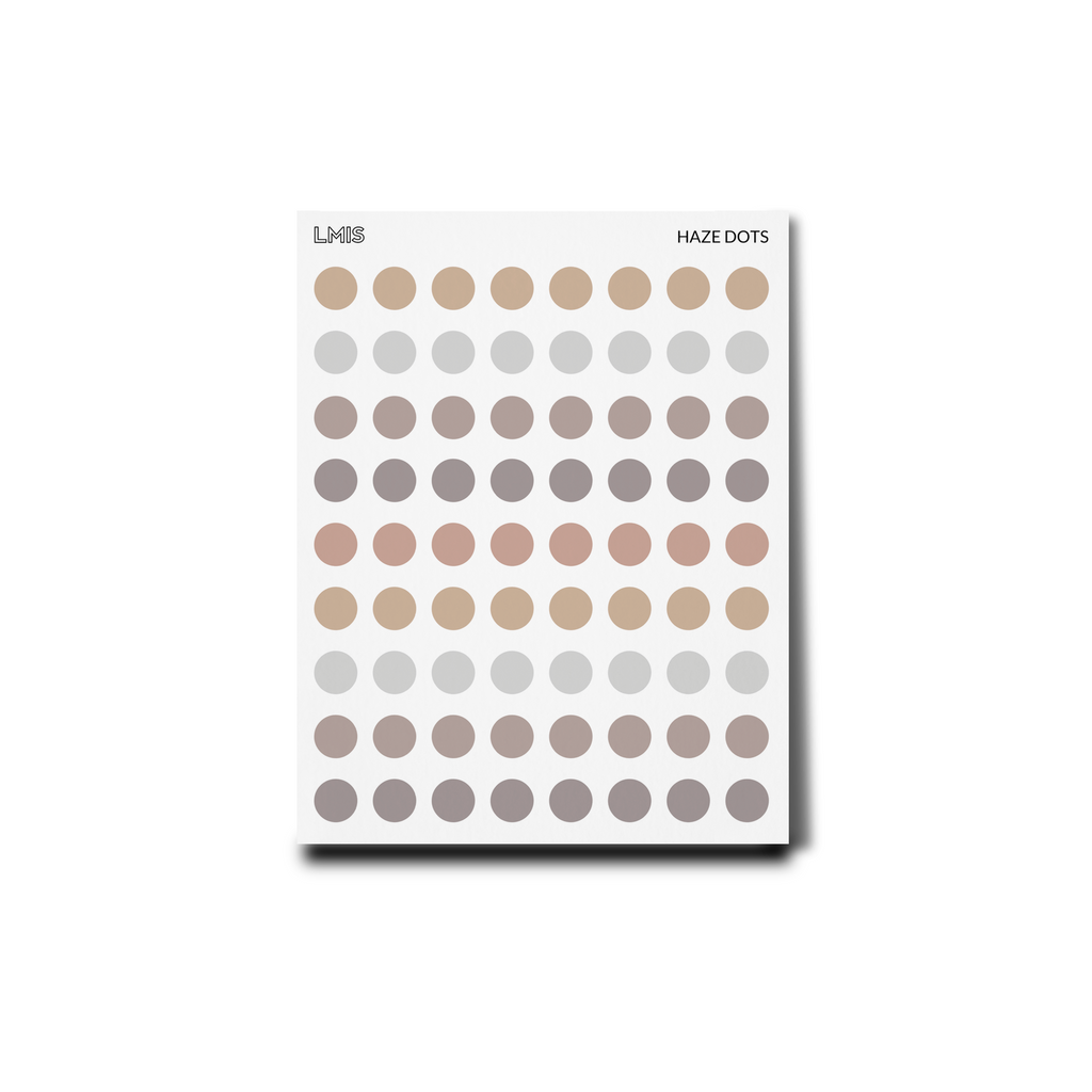 Haze Frosted Transparent Dot Stickers