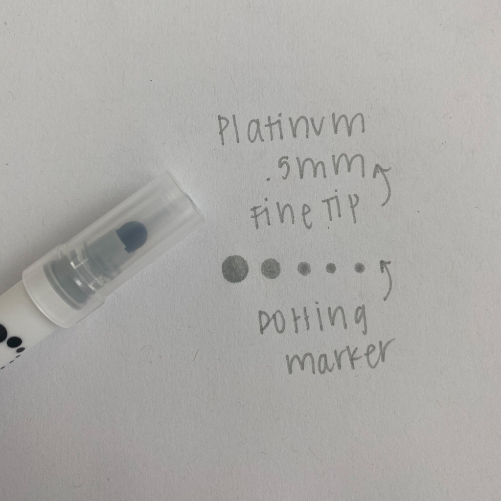 Platinum Gray Dotting Marker - Dual Sided