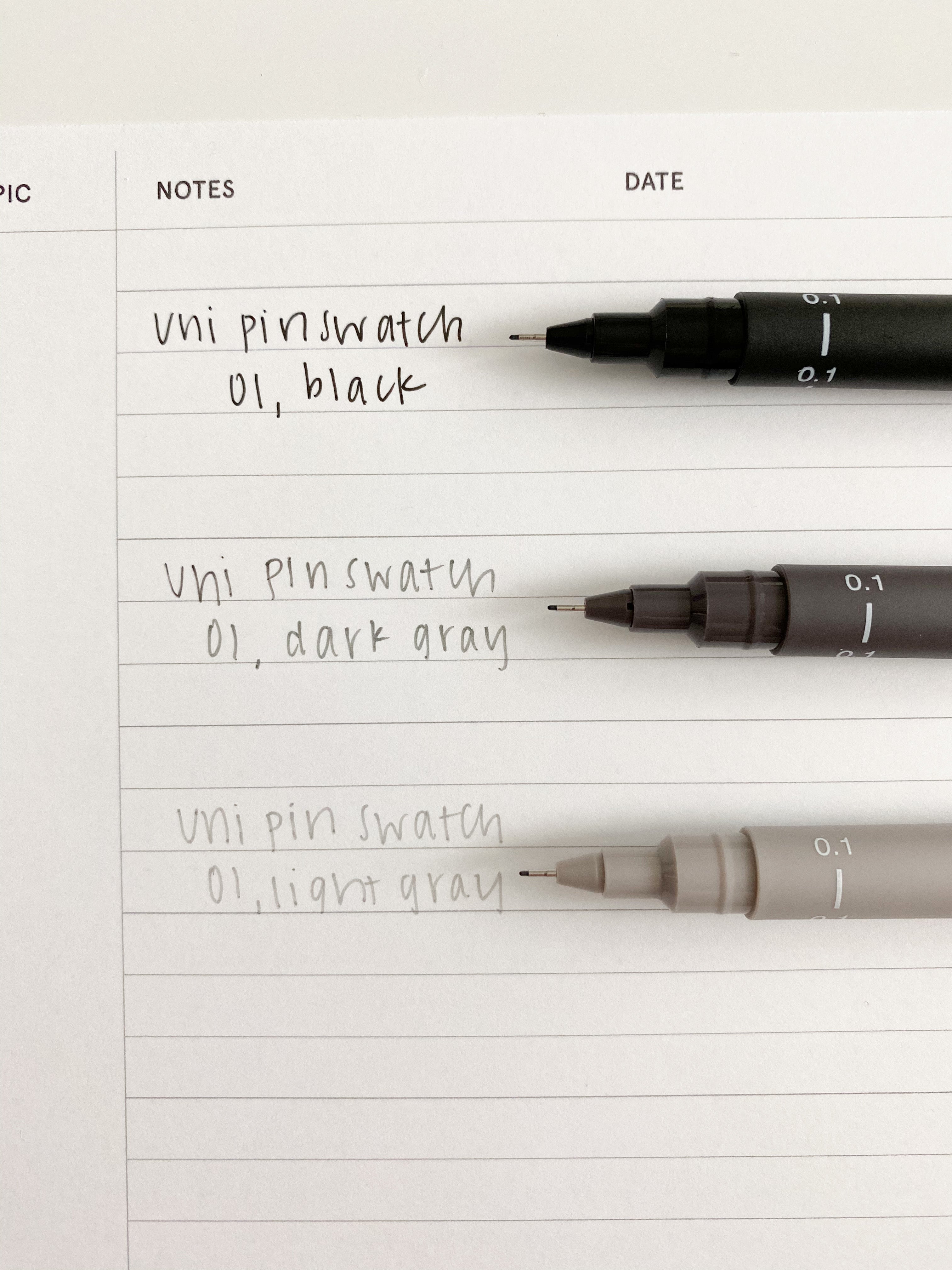 Uni Pin Fine Line Pen, Black 