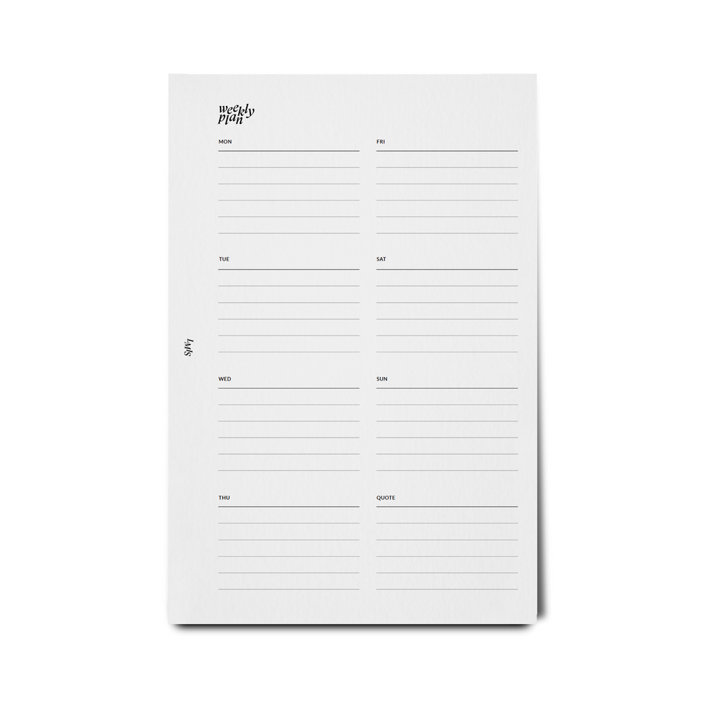 Weekly Plans | Printable Planner Inserts