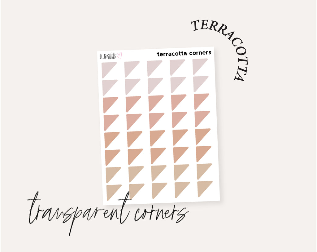 Terracotta Full Transparent Sticker Collection