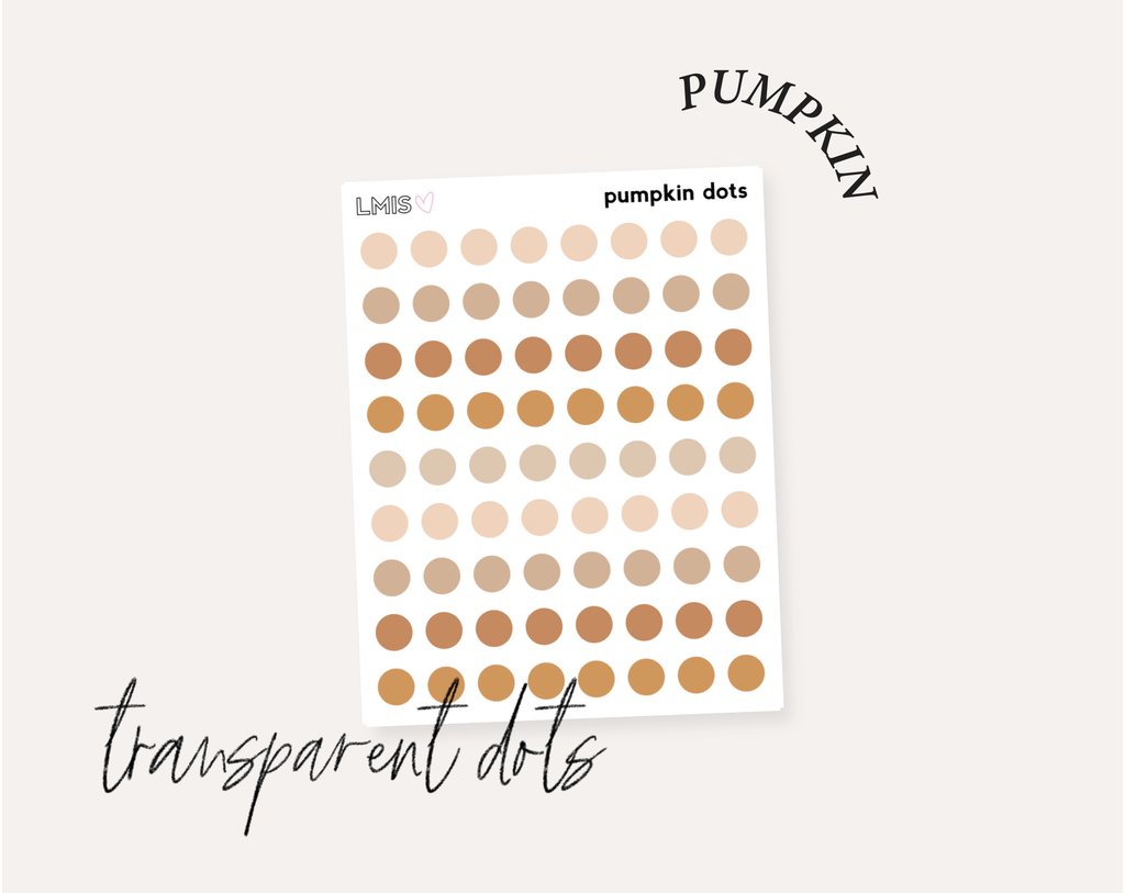 Dots Full Transparent Sticker Collection