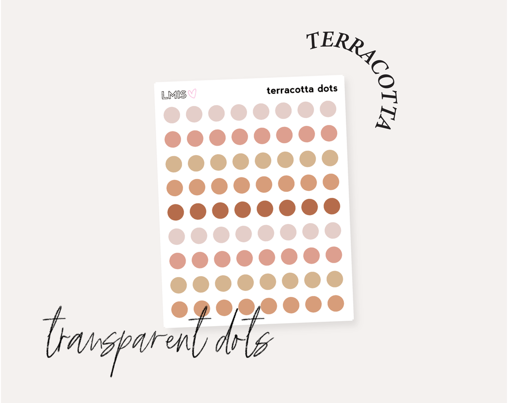 Dots Full Transparent Sticker Collection
