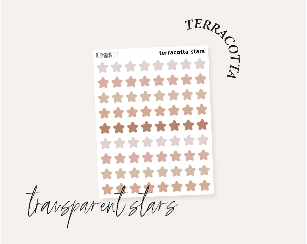 Terracotta Full Transparent Sticker Collection